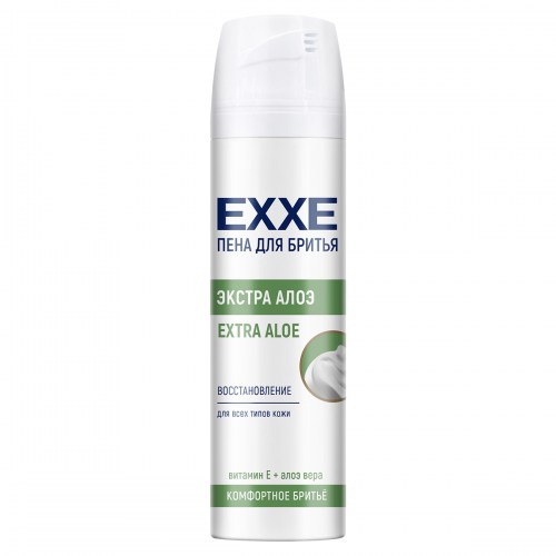 EXXE Пена для бритья  ЭКСТРА АЛОЭ EXTRA ALOE, 200 мл